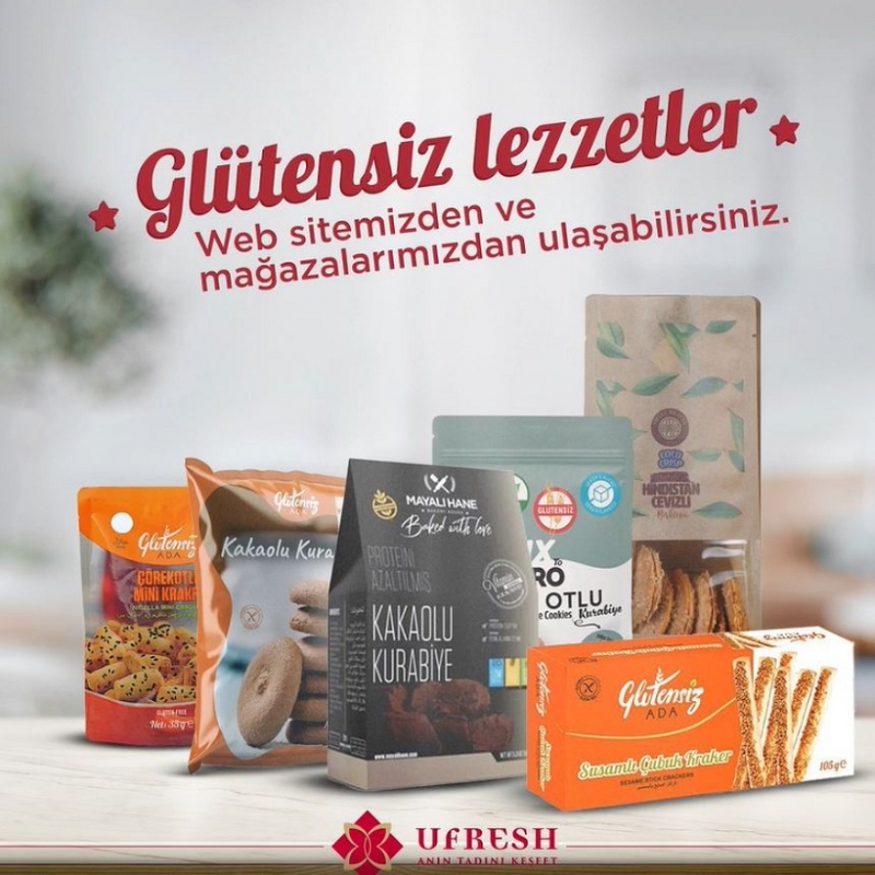 Glütensiz Ürünler Ufresh ile Bir Tık Uzağınızda