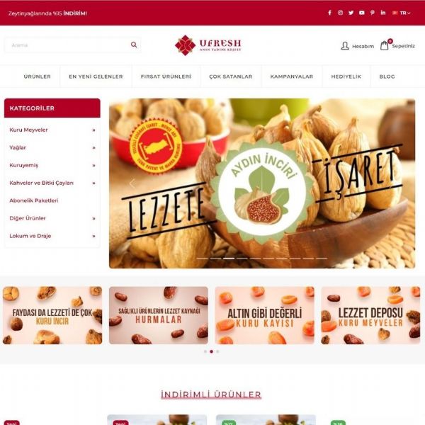 Ufresh.com.tr, Yenilenen Tasarımıyla Yeni Bir Soluk Getiriyor!