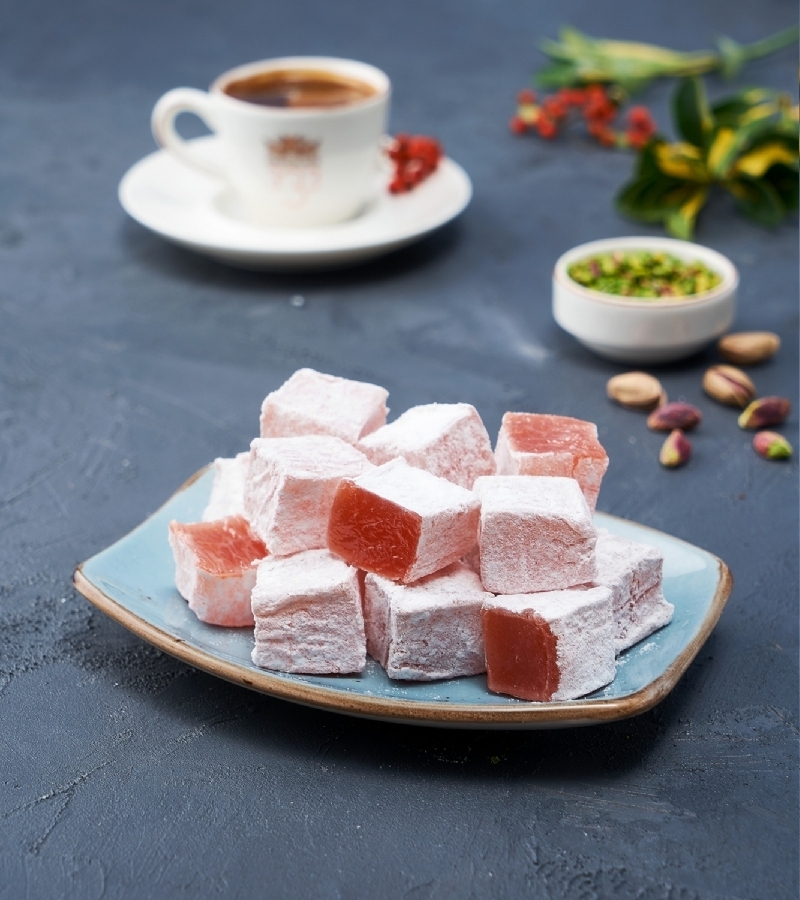 Rose Flavored Turkish Delight