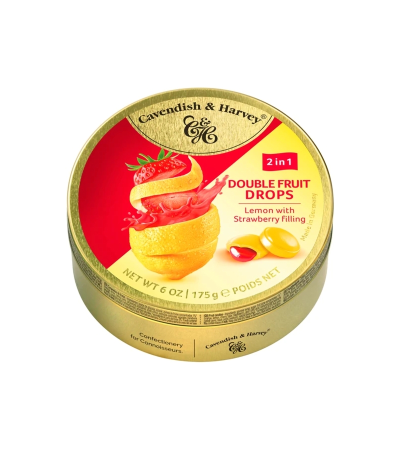 Cavendish & Harvey Limon ve Çilek Aromalı Dolgulu Şeker 175 gr