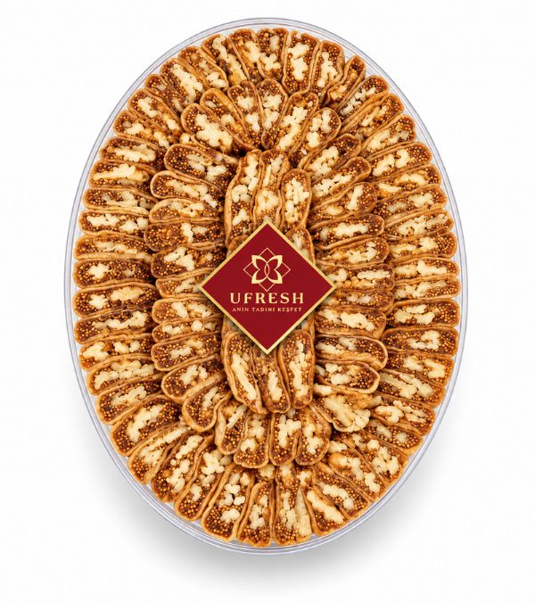 Cevizli İncir Dolması Şeffaf Oval Kap (1000 g)
