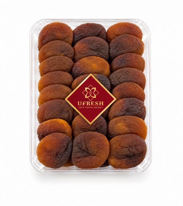 Jumbo Gün Kurusu Kayısı - Şeffaf Tabak (500 g)