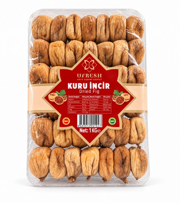 Kuru İncir - Dikdörtgen Şeffaf Kap (1 Kg)